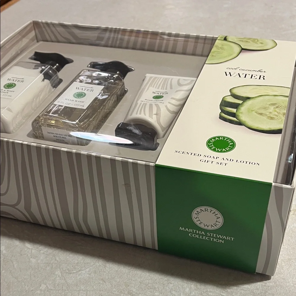 Martha Stewart Cucumber Water Hand Soap and Lotion Set - Picture 7 of 7